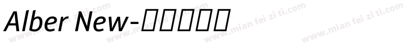 Alber New字体转换